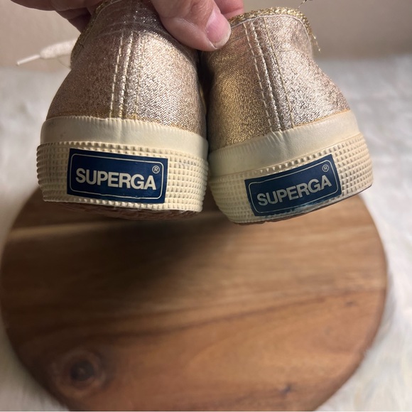 Superga Metallic Gold Made in Italy Sneakers Size EU 38 - Picture 6 of 10